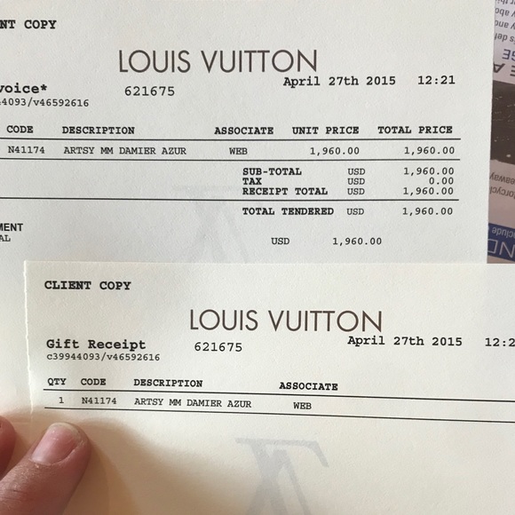 Louis Vuitton Artsy MM in Damier Azul - Picture 7 of 8